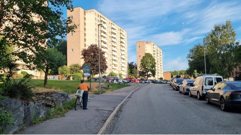 Blokkene ved Bøler og bølerlia i sommerlyset.