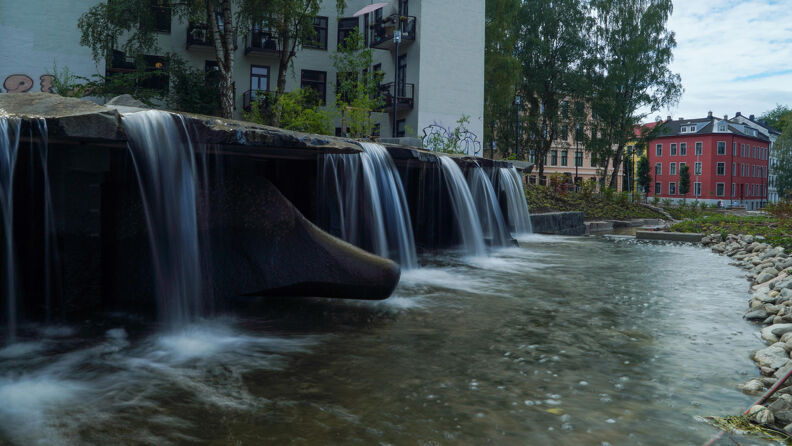 Fossefall i Klosterenga park.