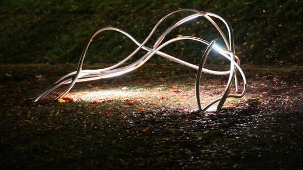 Lysinnstallasjon fra Void etablert i Vaterlandsparken langt ny gangvei