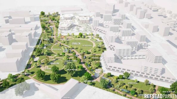 Oversiktsillustrasjon. Foto: Oslo kommune / Bjørbekk &amp; Lindheim 