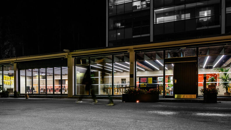 Inne på Romsås kulturhus 