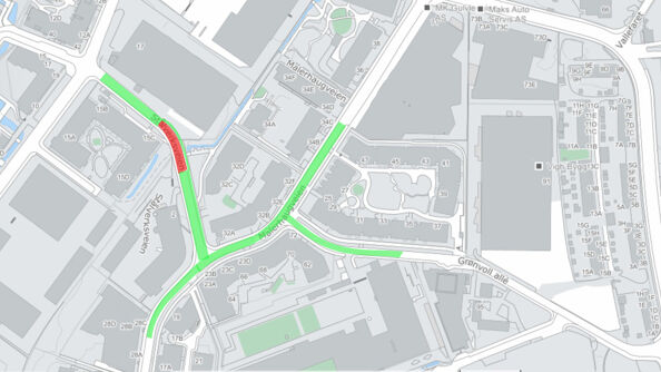 Stålverksveien stengt for gjennomkjøring fra 13. februar til ut juni
