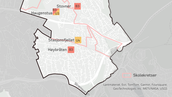 kart over område 10 groruddalen nord