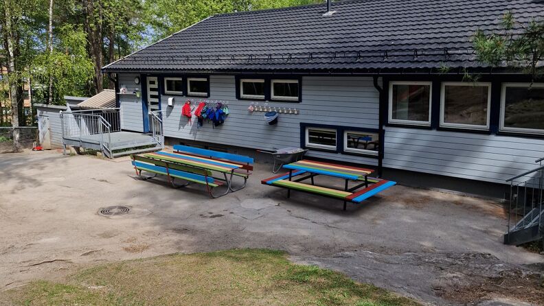 Benker i friske farger