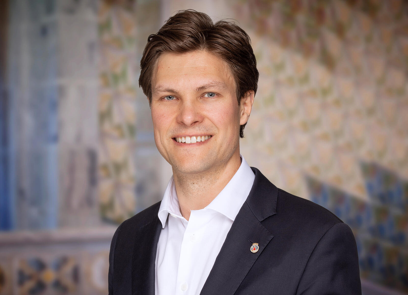 Portrett av bystyrerepresentant Haakon Gløersen (H)