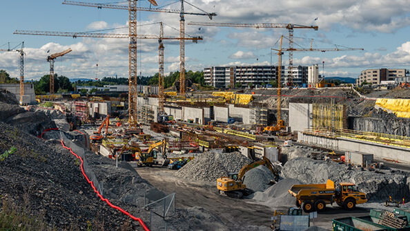 Fornebubanens råbygg på Fornebu