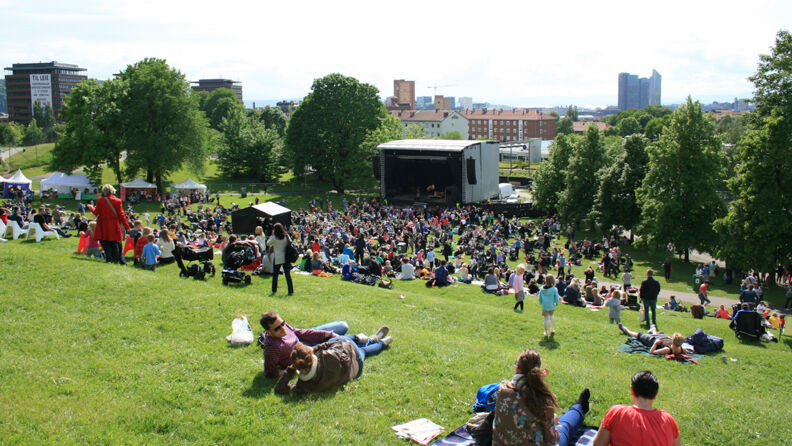 Konsert i Tøyenparken.
